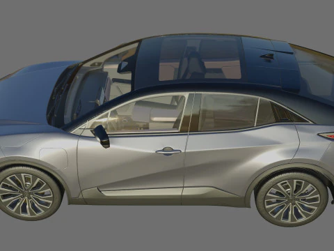 Toyota C-HR plus 2026 with interior 3D Model