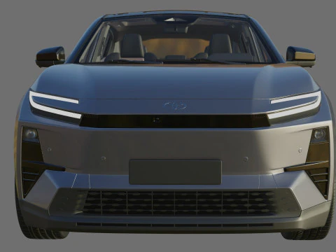 Toyota C-HR plus 2026 with interior 3D Model