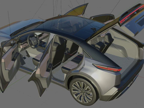 Toyota C-HR plus 2026 with interior 3D Model