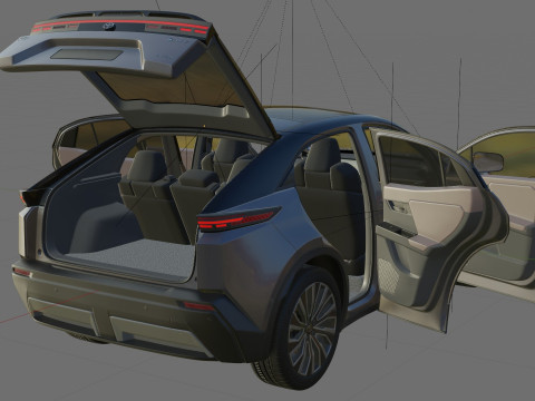 Toyota C-HR plus 2026 with interior Modelo 3D