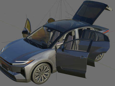 Toyota C-HR plus 2026 with interior Modelo 3D
