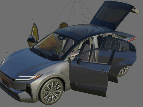 Toyota C-HR plus 2026 with interior 3D Model