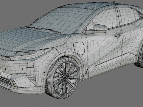 Toyota C-HR plus 2026 with interior Modelo 3D