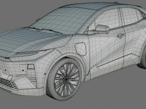 Toyota C-HR plus 2026 with interior 3D Model
