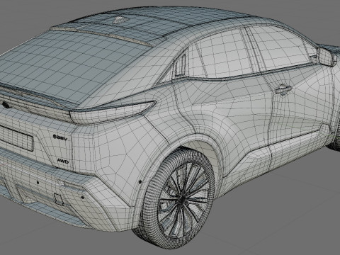 Toyota C-HR plus 2026 with interior Modelo 3D