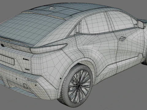 Toyota C-HR plus 2026 with interior 3D Model