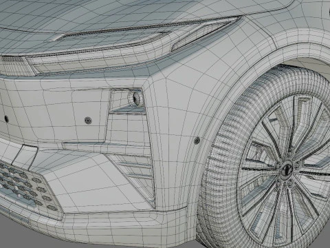 Toyota C-HR plus 2026 with interior 3D Model