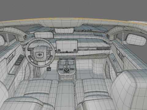 Toyota C-HR plus 2026 with interior Modelo 3D