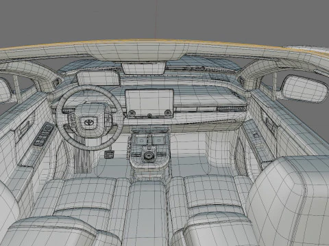 Toyota C-HR plus 2026 with interior 3D Model