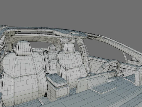Toyota C-HR plus 2026 with interior 3D Model