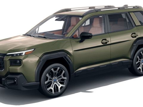 Subaru Outback 2026 with interior 3D Model