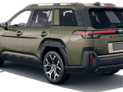Subaru Outback 2026 with interior 3D Model