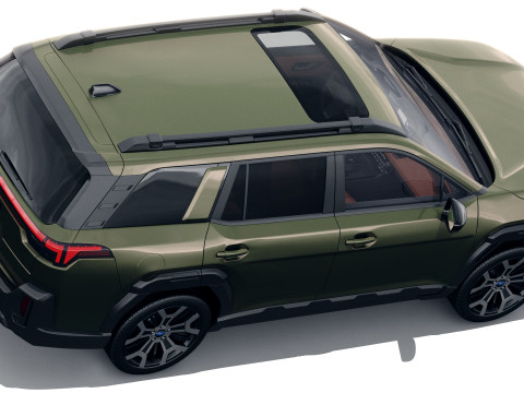 Subaru Outback 2026 with interior 3D Model