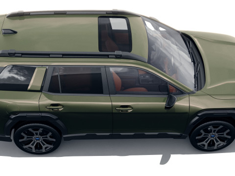 Subaru Outback 2026 with interior 3D Model