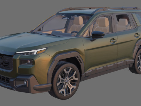 Subaru Outback 2026 with interior 3D Model