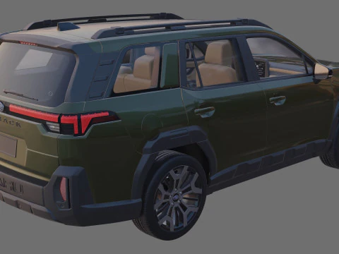 Subaru Outback 2026 with interior 3D Model
