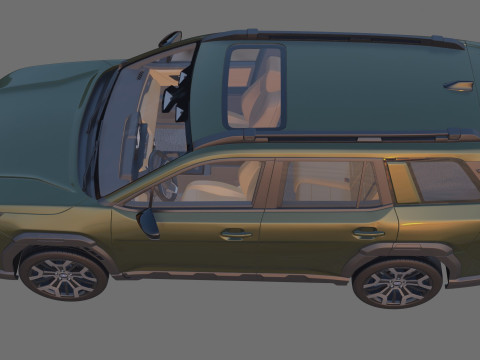 Subaru Outback 2026 with interior 3D Model
