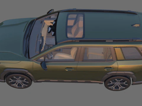 Subaru Outback 2026 with interior 3D Model