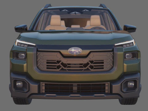 Subaru Outback 2026 with interior 3D Model