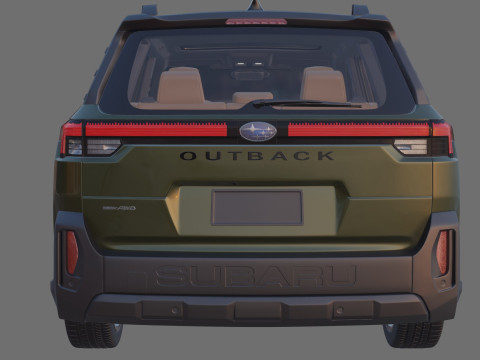 Subaru Outback 2026 with interior 3D Model