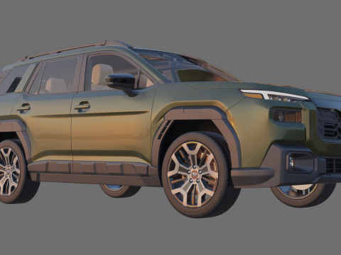 Subaru Outback 2026 with interior 3D Model