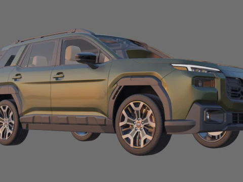 Subaru Outback 2026 with interior 3D Model