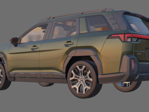 Subaru Outback 2026 with interior 3D Model