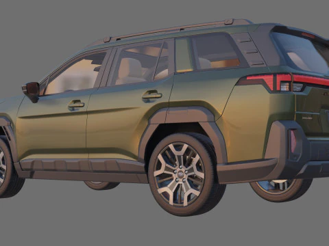 Subaru Outback 2026 with interior 3D Model
