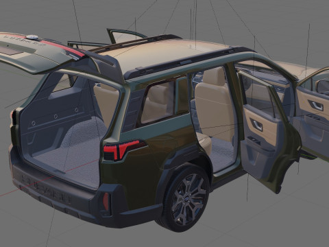 Subaru Outback 2026 with interior 3D Model