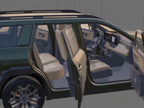 Subaru Outback 2026 with interior 3D Model