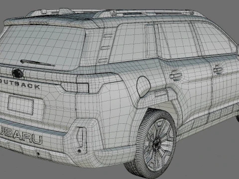 Subaru Outback 2026 with interior 3D Model