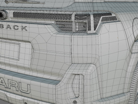 Subaru Outback 2026 with interior 3D Model