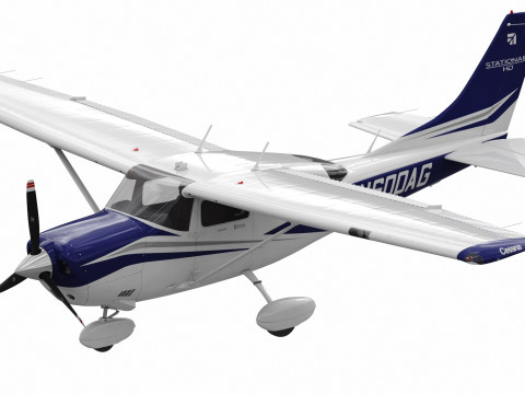 Cessna T206H Stationair HD 3D Модель