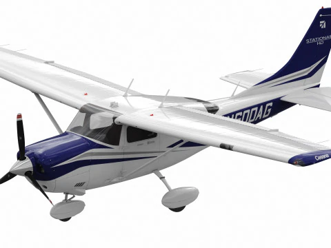 Cessna T206H Stationair HD 3D Model