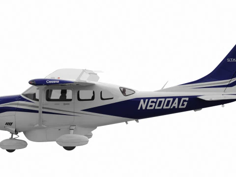Cessna T206H Stationair HD 3D Model