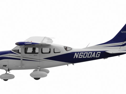 Cessna T206H Stationair HD 3D Model
