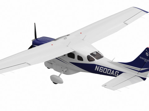 Cessna T206H Stationair HD 3D Модель