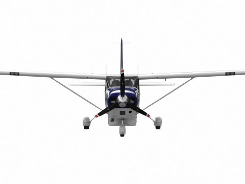 Cessna T206H Stationair HD 3D Модель