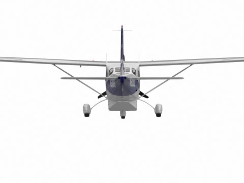 Cessna T206H Stationair HD 3D Model