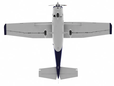 Cessna T206H Stationair HD 3D Model