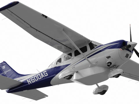 Cessna T206H Stationair HD 3D Model