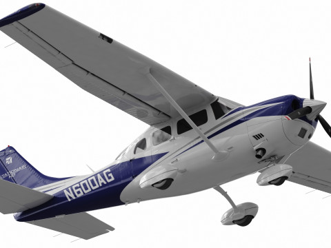 Cessna T206H Stationair HD 3D Модель