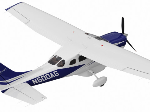 Cessna T206H Stationair HD 3D Модель