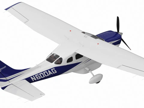 Cessna T206H Stationair HD 3D Model