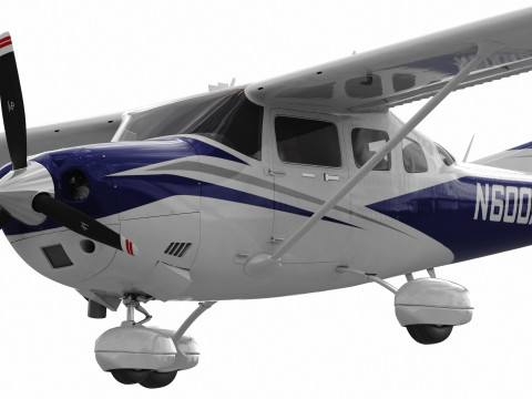 Cessna T206H Stationair HD 3D Модель