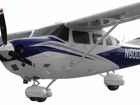 Cessna T206H Stationair HD 3D Model