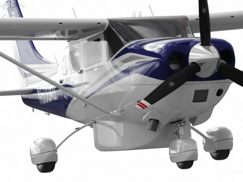 Cessna T206H Stationair HD 3D Model