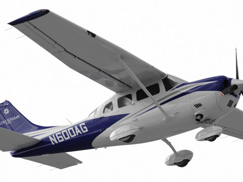 Cessna T206H Stationair HD 3D Модель