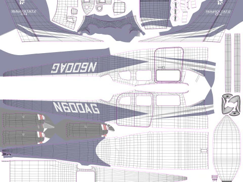Cessna T206H Stationair HD 3D Model