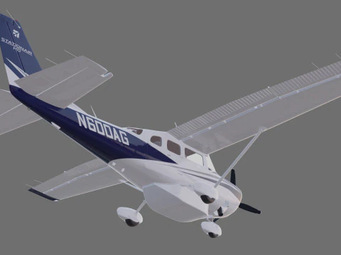 Cessna T206H Stationair HD 3D Model